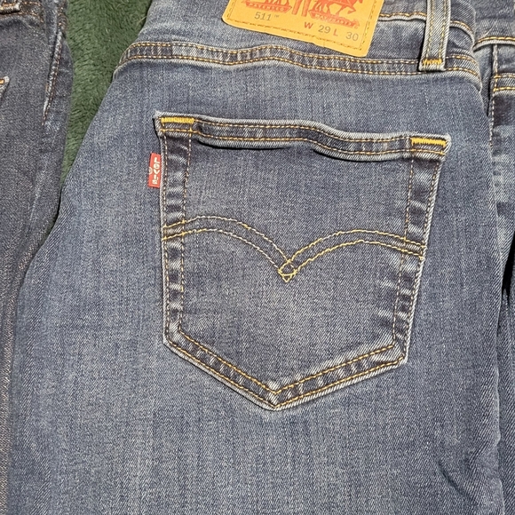 3 Pairs - Levi's Classic Dark Blue Denim Jeans - Picture 2 of 4